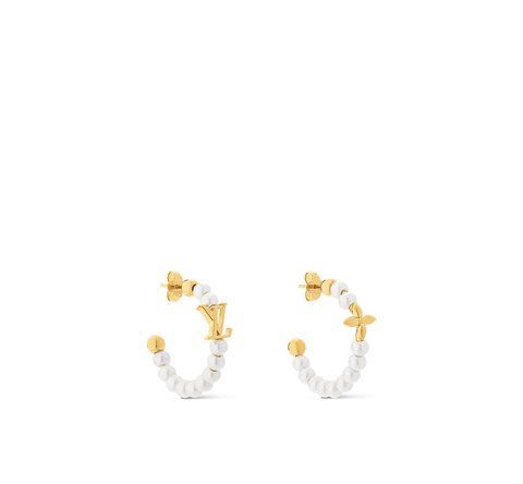 Louis Vuitton My LV Pearl Earrings  4441 фото