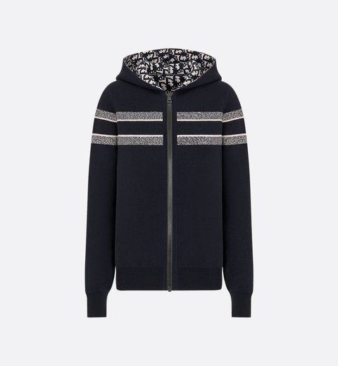 Dior Reversible Zipped Cardigan with Hood 4537 фото