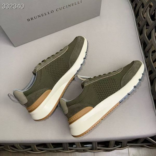 Brunello Cucinelli panelled low-top sneakers
