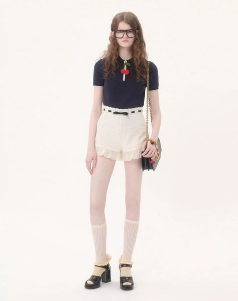 Valentino Cotton Top With Cherry