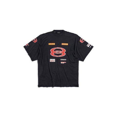 Balenciaga Men's Sponsor Logos T-shirt Oversized