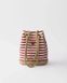Prada Mariner Small Striped Fabric Bucket Bag
