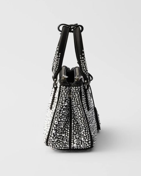 Prada Galleria satin micro-bag with decorations