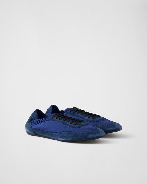 Collapse Re-Nylon and suede elasticized sneakers 822 фото