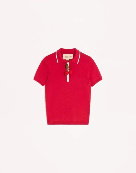 Valentino Cotton Top With Cherry