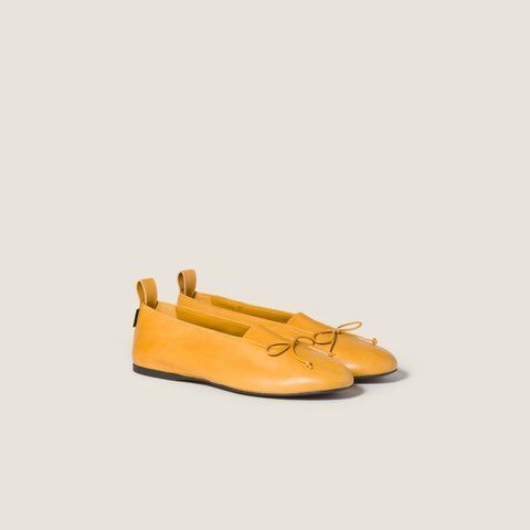 Miu Miu &Eacute;lan nappa leather ballerinas 3254 фото