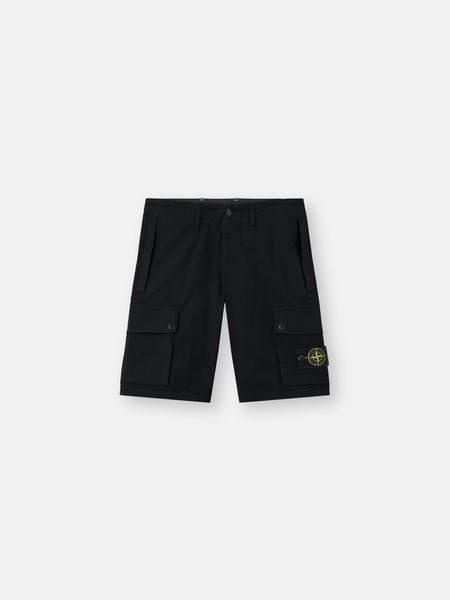 Stone Island Slim-fit cargo Bermuda shorts with zip pockets 6555 фото