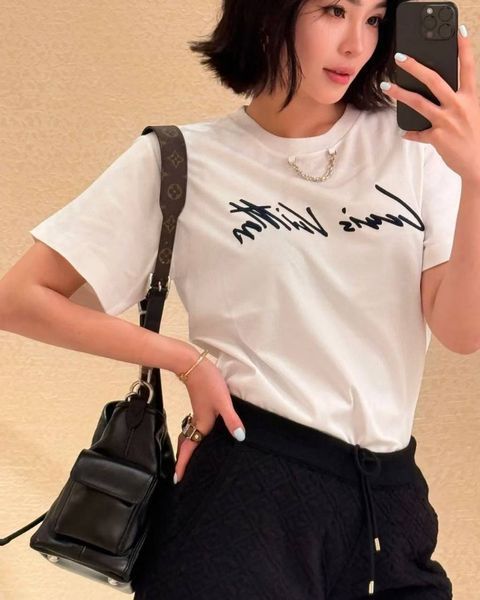 Louis Vuitton Cursive Signature Crop Top