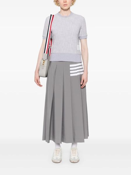 Thom Browne 4-Bar Pleated Midi Skirt 2956 фото
