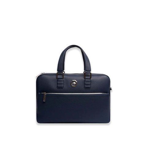 Stefano Ricci Dark Blue business bag with metal logo emblem 879 фото
