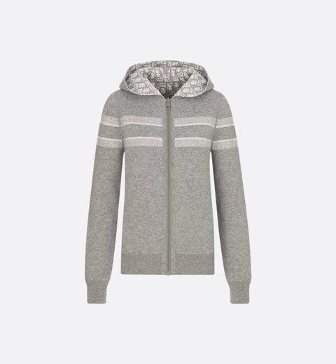 Dior Reversible Zipped Cardigan with Hood 4538 фото