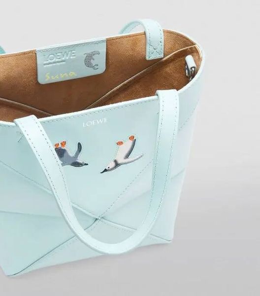 Loewe x Suna Fujita Penguin Mini Puzzle Fold Tote 5710 фото