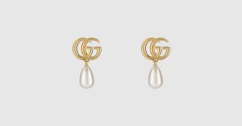 Gucci Blondie intertwined crystal earrings 4457 фото