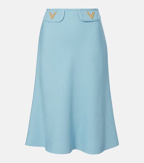 Valentino VLogo canvas midi skirt 5862 фото