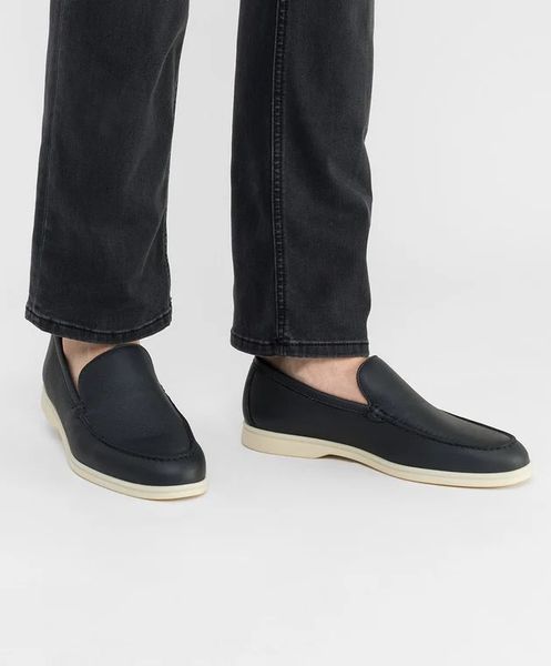 Loro Piana Leather Summer Walk Slippers