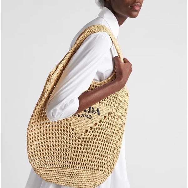 Prada Raffia Tote Bag Natural 1173 фото