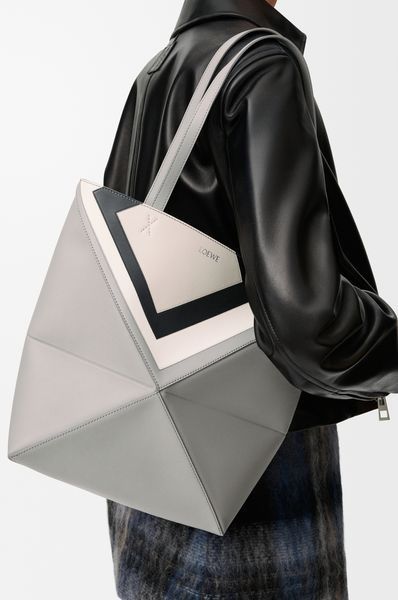 Loewe x Albers Puzzlefold Medium Tote in Napa Calfskin