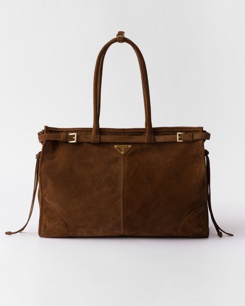 Prada Bonnie large suede handbag 2007 фото