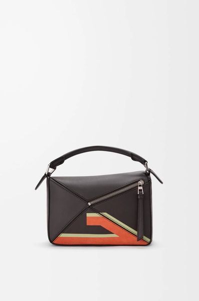 Loewe x Louis Wain Futurist Cat small Puzzle bag in classic calfskin