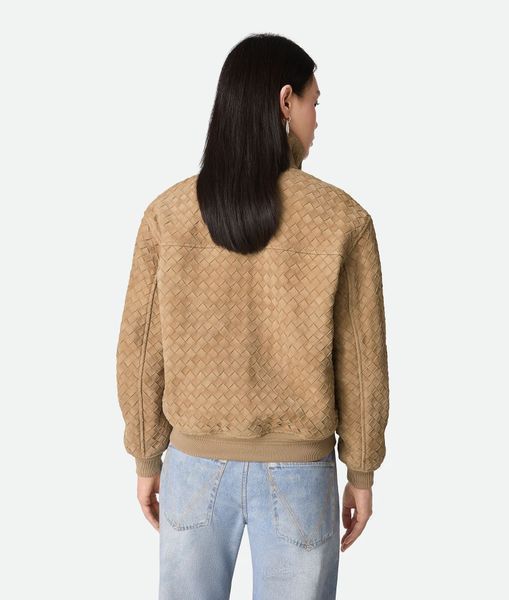 Bottega Veneta Intrecciato Suede Blouson