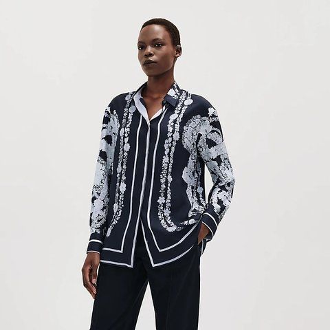 Hermes "Bride de Gala en Fleurs" shirt 3858 фото