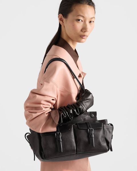 Prada Route medium leather tote bag 6217 фото