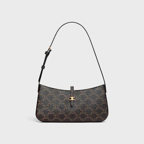 Celine Tina Shoulder Bag in Triomphe Canvas  4613 фото
