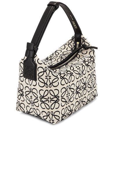 Loewe Small Cubi Bag In Anagram Jacquard And Calfskin 5718 фото