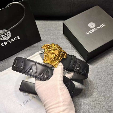 Ремінь шкіряний Versace 284 фото