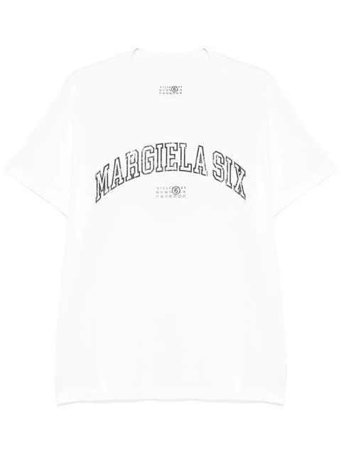 MM6 Maison Margiela logo-print T-shirt 1862 фото