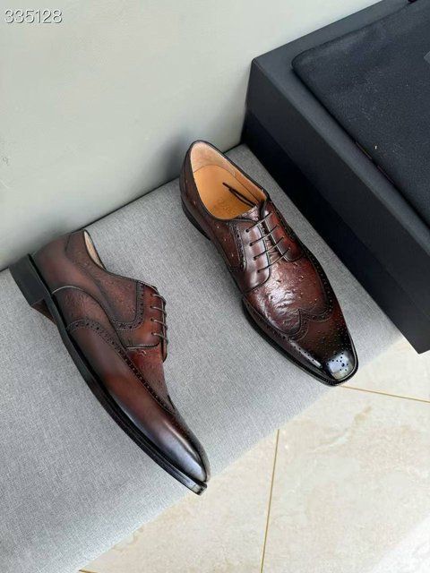 Zegna leather Oxford Shoes 1964 фото