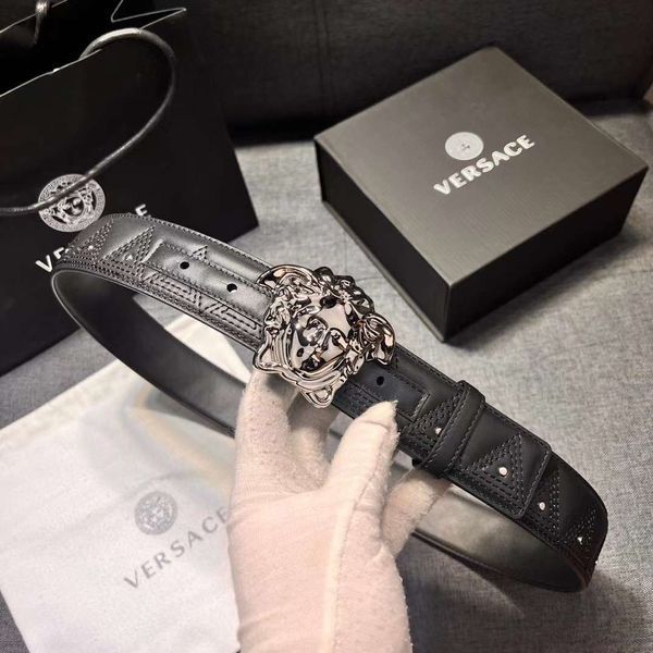 Ремінь шкіряний Versace 285 фото