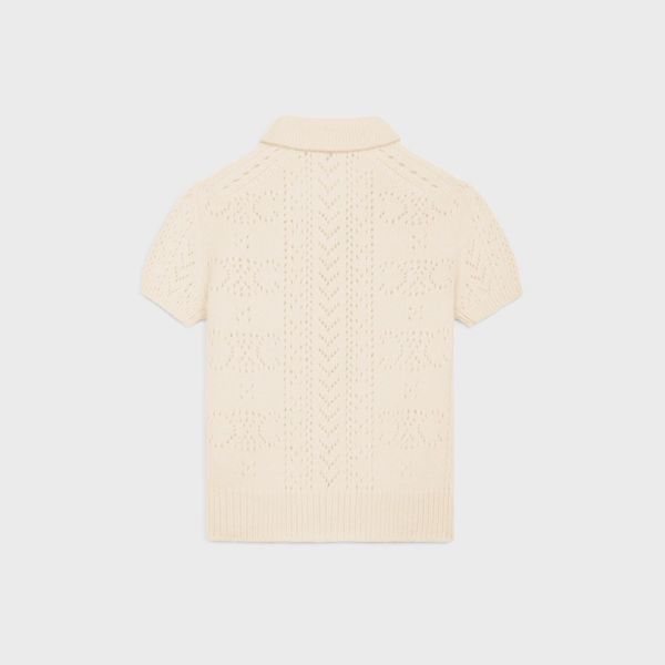 Celine cardigan in pointelle cashmere