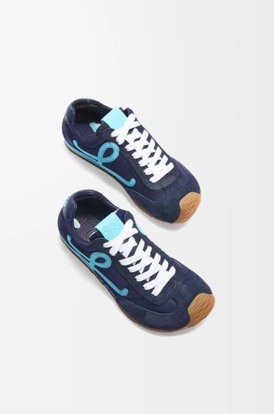 Ballet Runner 2.0 in nylon and calfskin