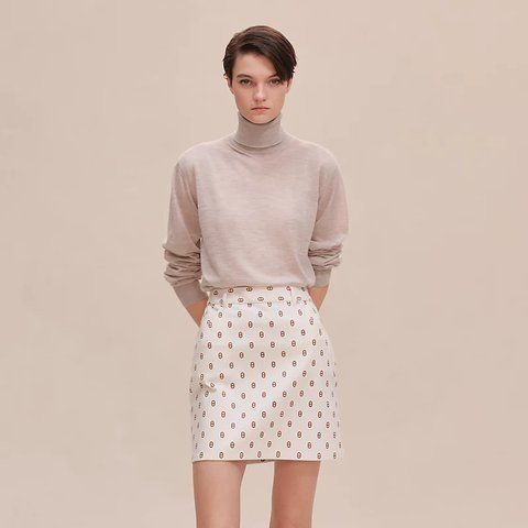 Hermes "Chaine d'Ancre" denim miniskirt 5871 фото