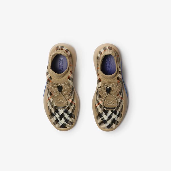 Burberry Check Knit Neptune Sneakers