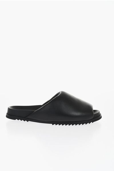 Rick Owens Leather Padded Slides
