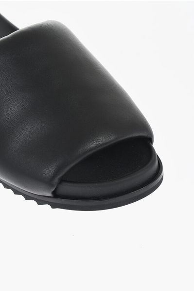 Rick Owens Leather Padded Slides