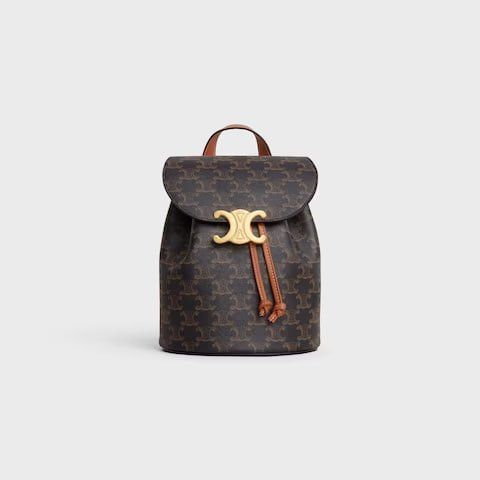 Celine BACKPACK BONNIE IN Triomphe Canvas and calfskin 4618 фото
