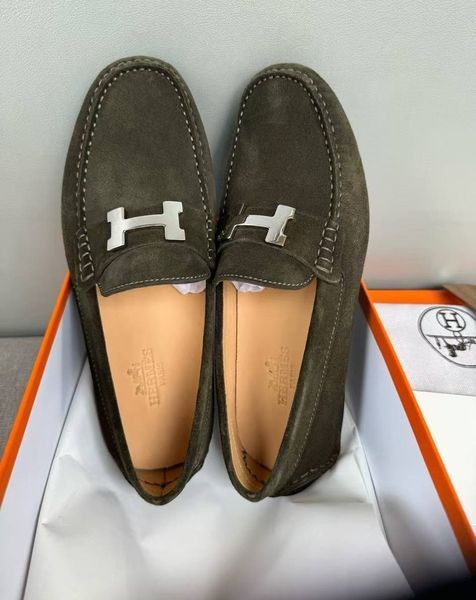Herm&egrave;s Suede Mocasines 1918 фото