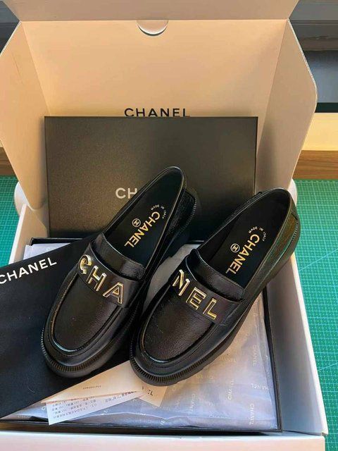 Чорні лофери Chanel Cambon 845 фото