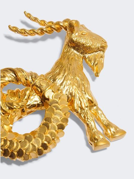 Schiaparelli CAPRICORN BROOCH 4224 фото