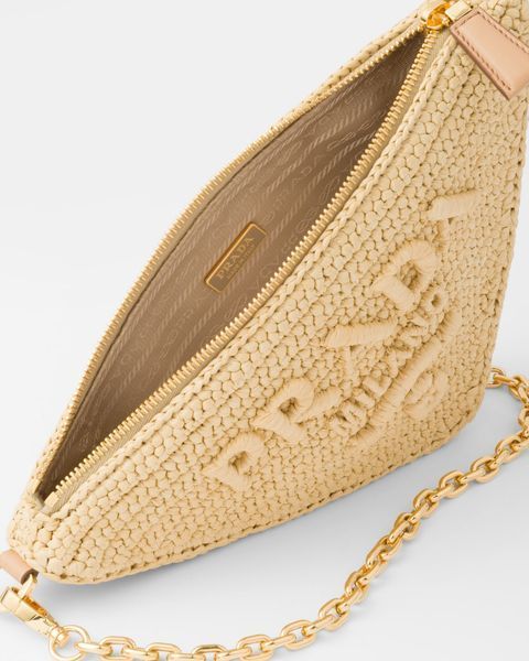 Prada Crochet and leather mini-bag