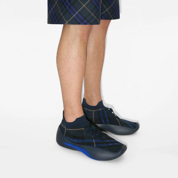 Burberry Check Knit Neptune Sneakers