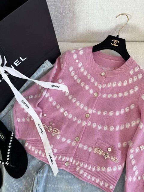 Chanel Cardigan Embroidered Cashmere with Imitation Pearls 2876 фото