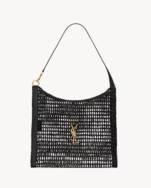 Saint Laurent oxalis bag in raffia macram&eacute; 1188 фото