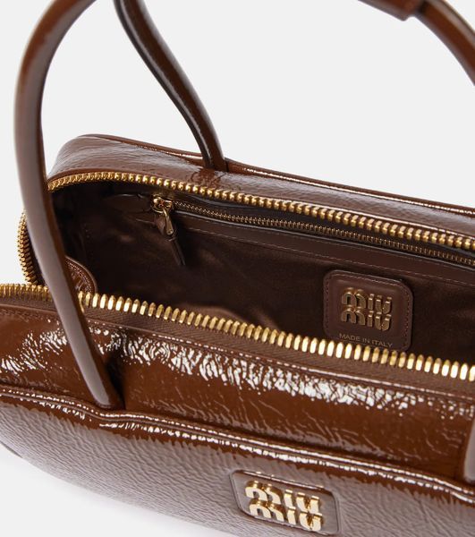 Miu Miu Beau patent leather shoulder bag