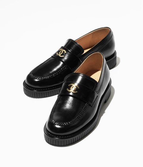 Chanel Mocassins Shiny Crumpled Calfskin  1922 фото