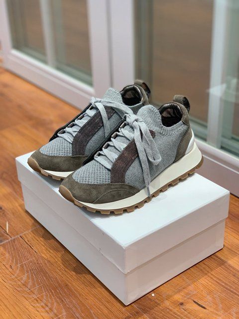 Brunello Cucinelli Lurex Knit Runner
