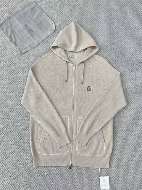 Brunello Cucinelli woven hoodie